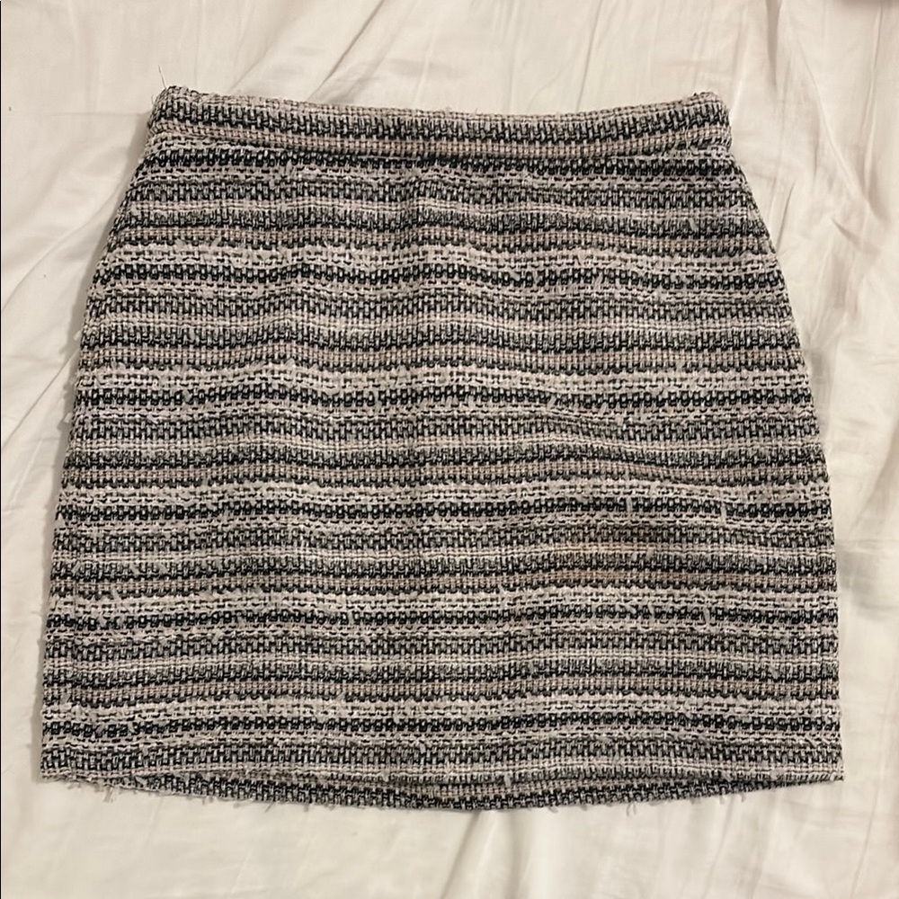 Madewell tweed mini skirt